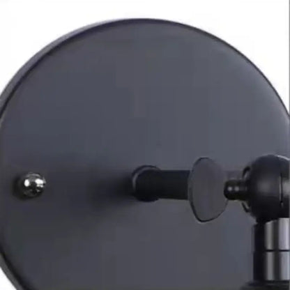 Industrial black vintage wall light with a matte finish and metallic hardware for bathroom decorbites industrial vintage