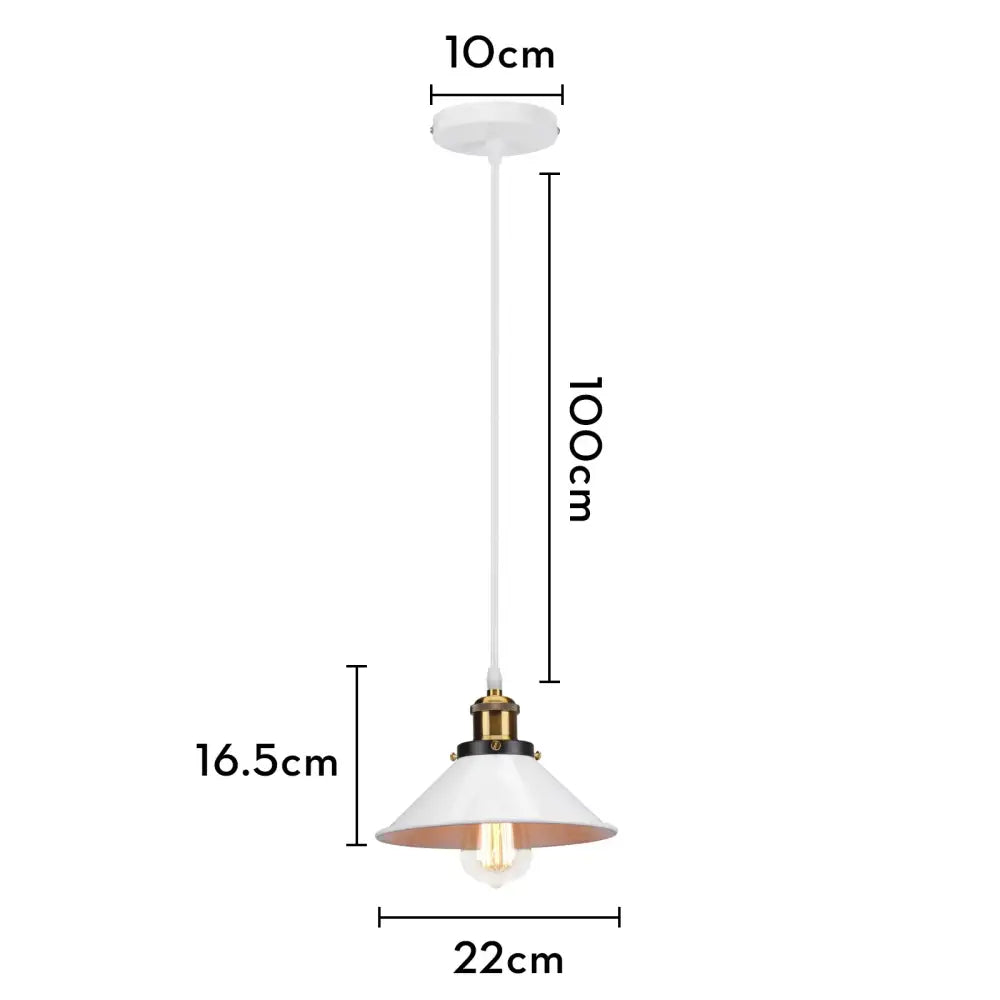 White pendant light with brass-finished metal fixture and exposed edison bulb decorbites iron pendant light for dining room