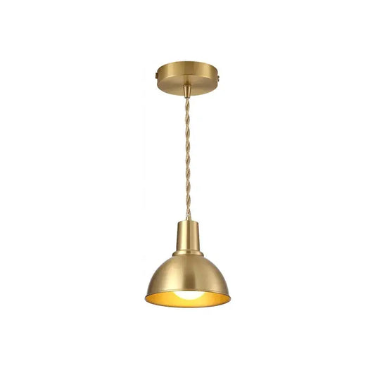 Industrial brass iron art led pendant light with brass finish and twisted cord featuring a warm glow for kitchen decorbites iron art pendant lights