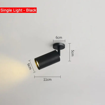 Industrial ceiling lights featuring black matte-finished adjustable spotlight in decorbites industrial ceiling style