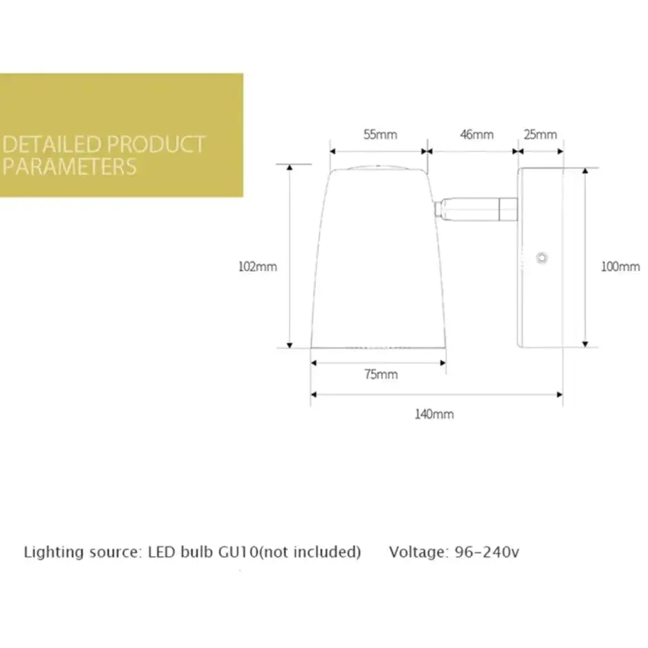 Industrial led wall sconce with a brushed nickel finish, sleek conical shade, and adjustable mounting bracket for bedroom use
