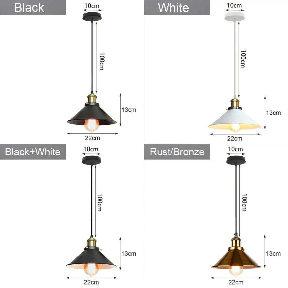 Industrial loft chandelier pendant light with black conical shade and brass accents for dining room decorbites industrial loft