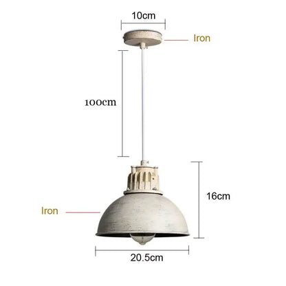 Industrial loft chandelier with distressed white iron pendant light and 100cm hanging length for dining room decorbites industrial loft