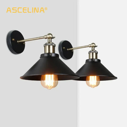Industrial matte black and brass wall sconce with exposed filament bulbs for living room decorbites industrial wall lighting