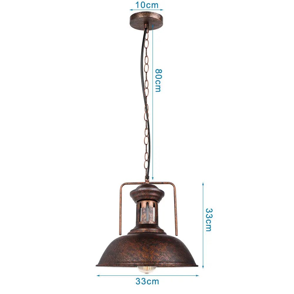 Industrial Vintage Black Iron Pendant Light - Decorbites