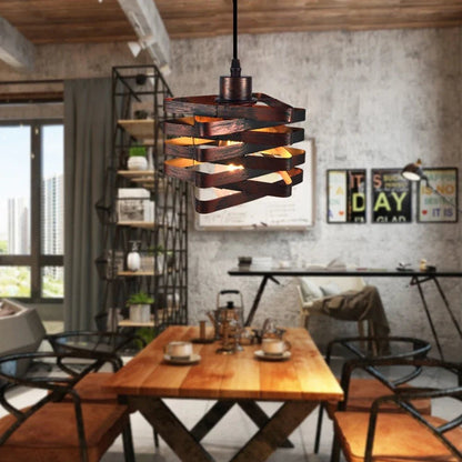 Industrial Vintage Black Iron Pendant Light - Decorbites