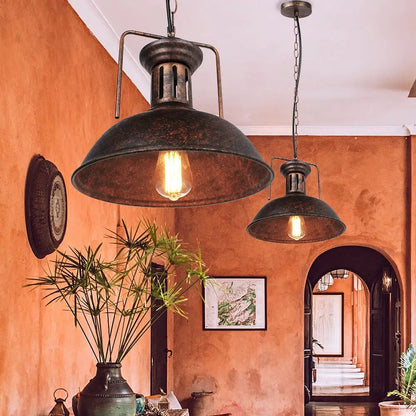 Industrial Vintage Black Iron Pendant Light - Decorbites
