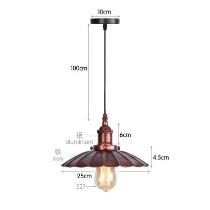 Industrial Vintage Black Iron Pendant Light - Decorbites