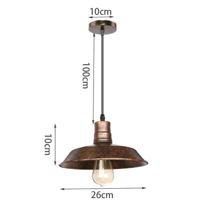 Industrial Vintage Black Iron Pendant Light - Decorbites