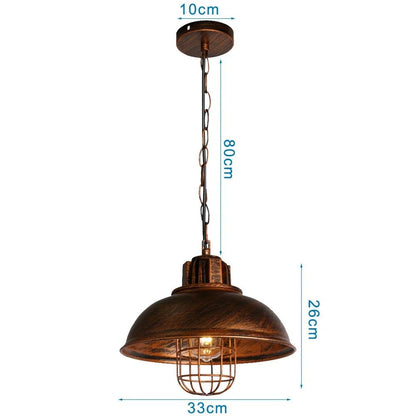 Industrial Vintage Black Iron Pendant Light - Decorbites
