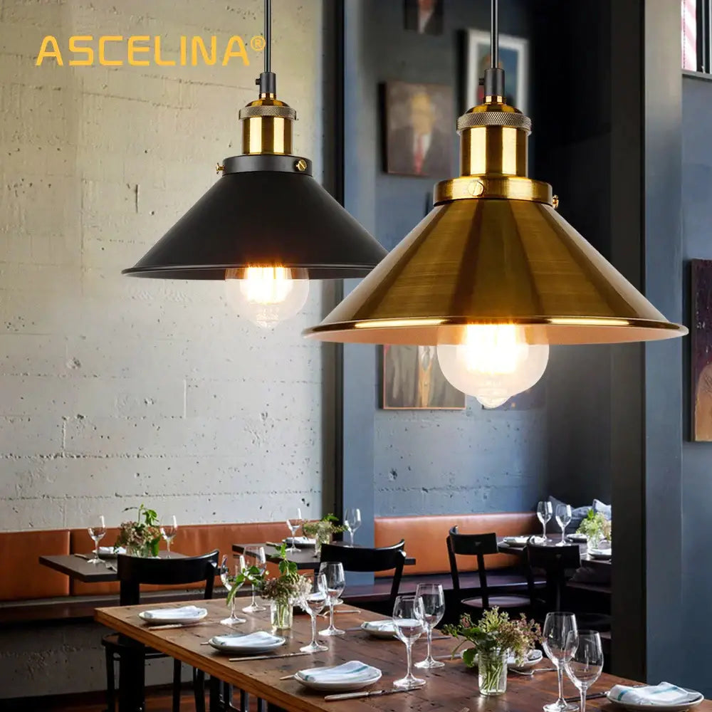 Industrial vintage brass pendant light with matte black and brushed brass finish featuring exposed edison bulbs for living room decorbites industrial vintage