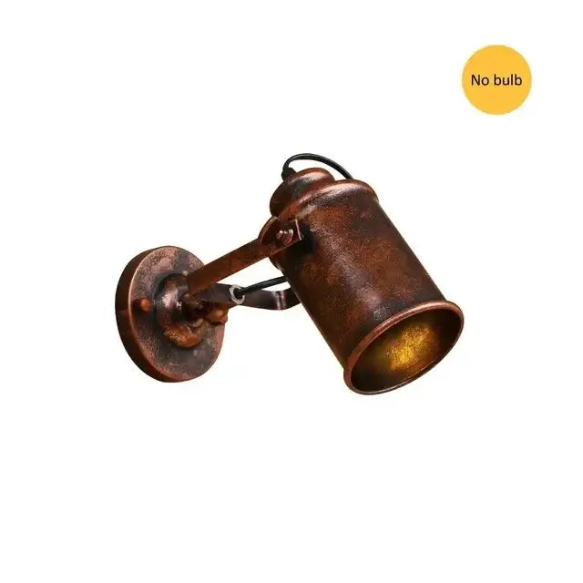Industrial vintage copper wall lamp with articulated arm and adjustable spotlight by decorbites wall lamp