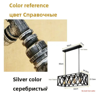 Industrial vintage loft black metal pendant lamp with silver iron distressed finish and exposed bulb sockets decorbites industrial vintage