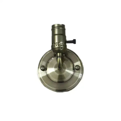 Brass-finished industrial vintage wall sconce lamp with circular base and adjustable socket set of 4 for bedroom use