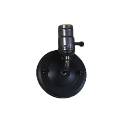 Black matte finished industrial vintage wall sconce lamp with cylindrical socket and adjustable arm set of 4 for bedroom