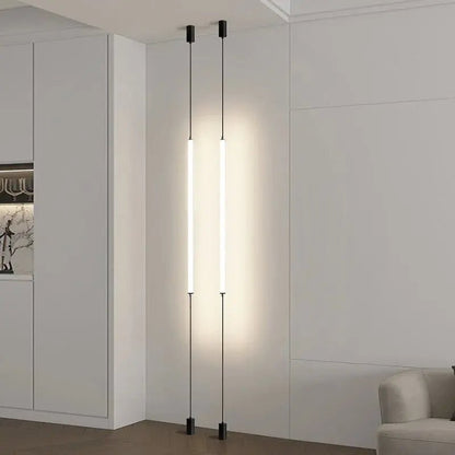 Italian Linear Black Metal & Acrylic Pendant Light - Decorbites