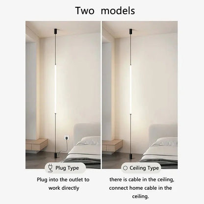 Italian Linear Black Metal & Acrylic Pendant Light - Decorbites