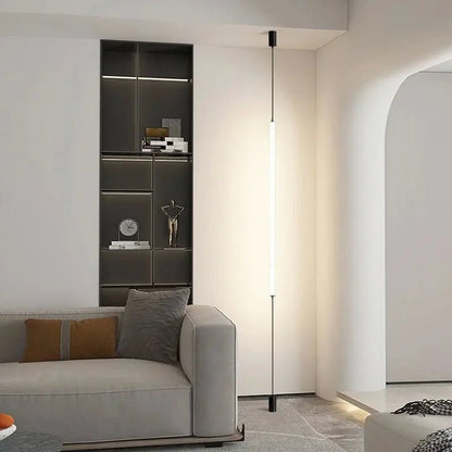Italian Linear Black Metal & Acrylic Pendant Light - Decorbites