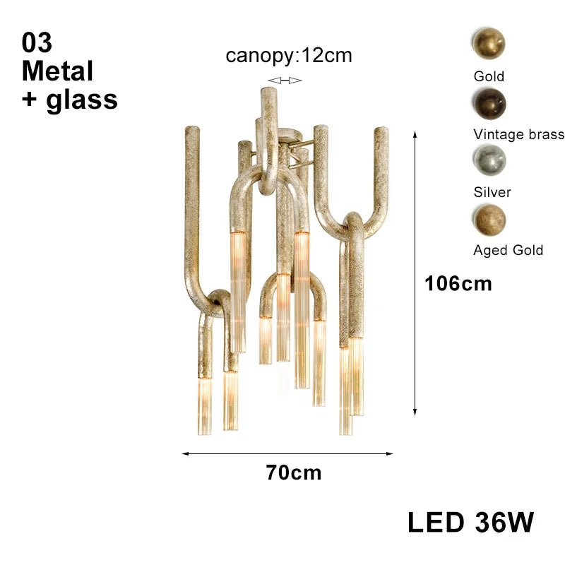 Italian Postmodern Retro Glass Pendant Light Dimmable - Decorbites