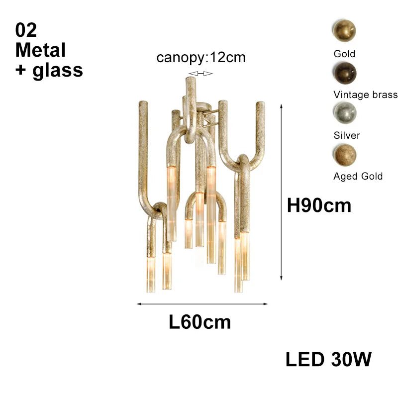 Italian Postmodern Retro Glass Pendant Light Dimmable - Decorbites