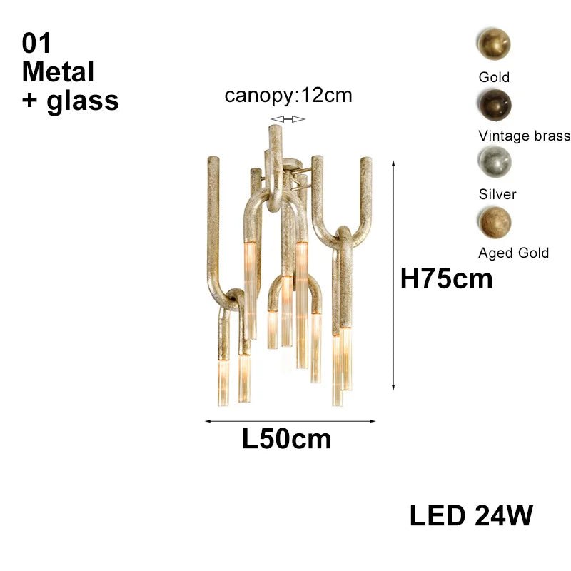 Italian Postmodern Retro Glass Pendant Light Dimmable - Decorbites
