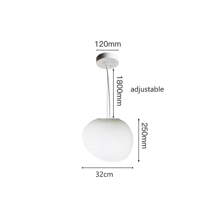 Italian style white bubble glass pendant lamp with frosted shade and chrome rod for kitchen lighting decorbites gregg pendant