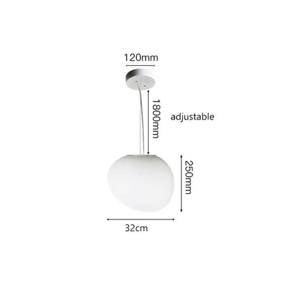 Italian style white bubble glass pendant lamp with frosted shade and chrome rod for kitchen lighting decorbites gregg pendant