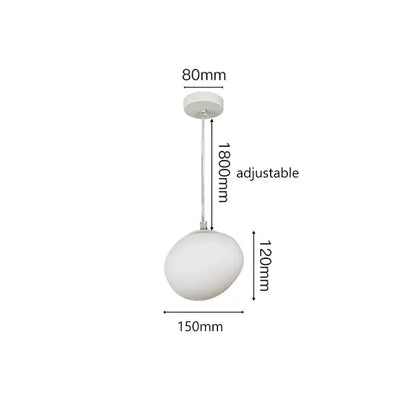 Italian style white bubble glass pendant lamp with frosted shade and adjustable chrome chain pendant lamp decorbites gregg pendant