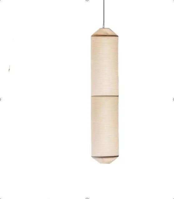 Japandi White Rice Paper Akari Pendant Light - Decorbites