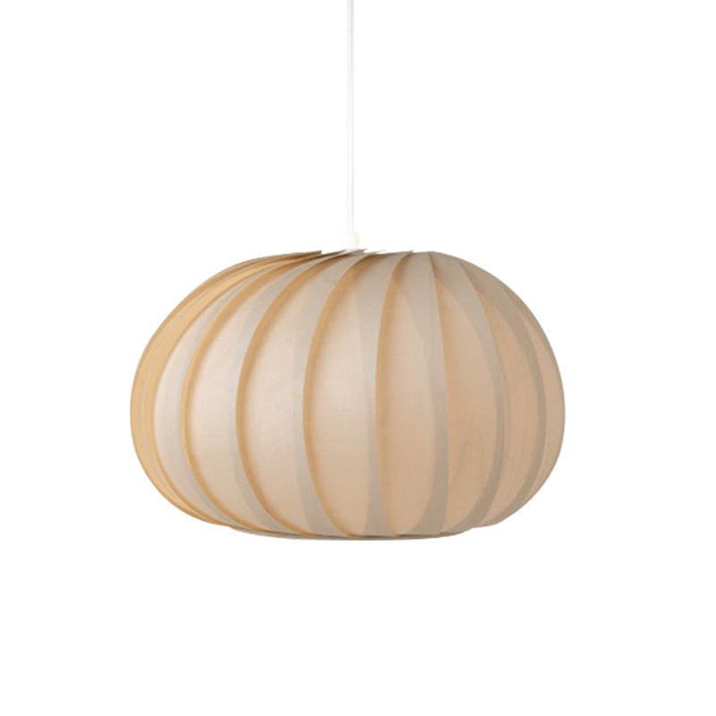 Wooden Pumpkin Lantern Chandelier