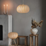 Wooden Pumpkin Lantern Chandelier
