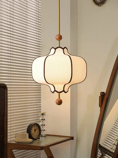 Japanese-Inspired Fabric Globe Pendant Light - Decorbites
