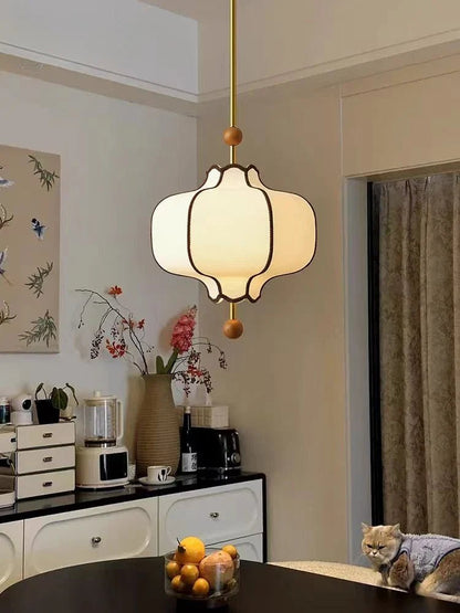 Japanese-Inspired Fabric Globe Pendant Light - Decorbites