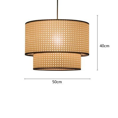 Rattan Cloth Chandelier