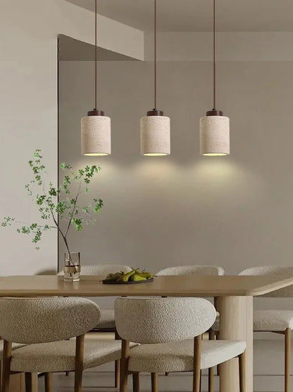 Japanese Travertine Stone Pendant Light - Decorbites