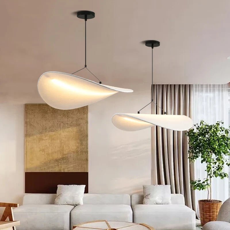 Japanese Wabi-Sabi Silk Tyvek Pendant Light - Decorbites