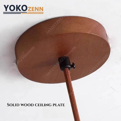 Japanese Wabi-Sabi Travertine Stone Pendant Light - Decorbites