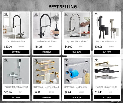Black gooseneck single hole kitchen faucet with matte finish and dual spout for water purification and drinking water mixing