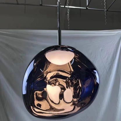 Lava Acrylic Pendant Light With Polished Chrome Finish - Decorbites