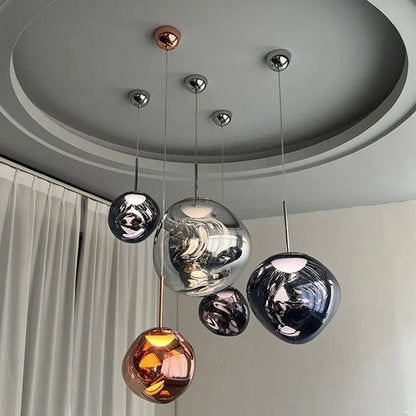 Lava Acrylic Pendant Light With Polished Chrome Finish - Decorbites