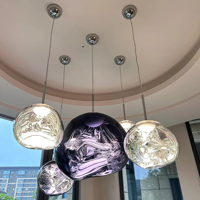 Lava Acrylic Pendant Light With Polished Chrome Finish - Decorbites