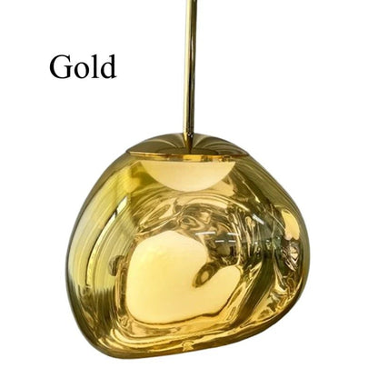 Lava-Inspired Acrylic Pendant Light in Polished Chrome - Decorbites