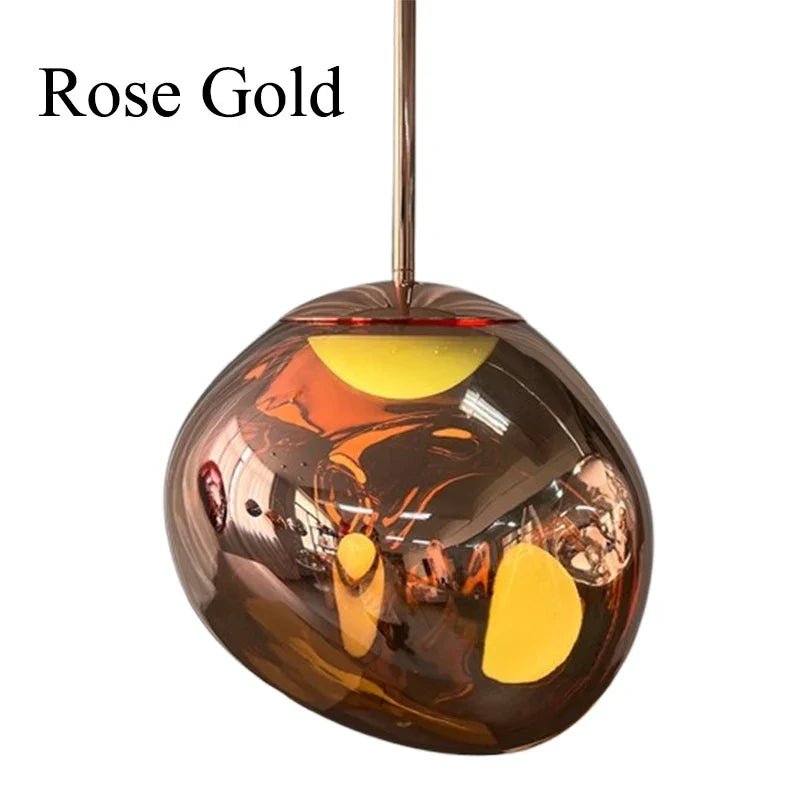Lava-Inspired Acrylic Pendant Light in Polished Chrome - Decorbites