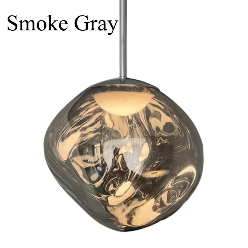 Lava-Inspired Acrylic Pendant Light in Polished Chrome - Decorbites