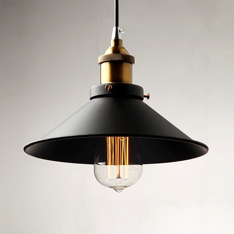 Black Iron Art Chandelier 26cm Vintage Style
