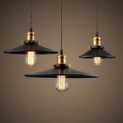 Black Iron Art Chandelier 26cm Vintage Style