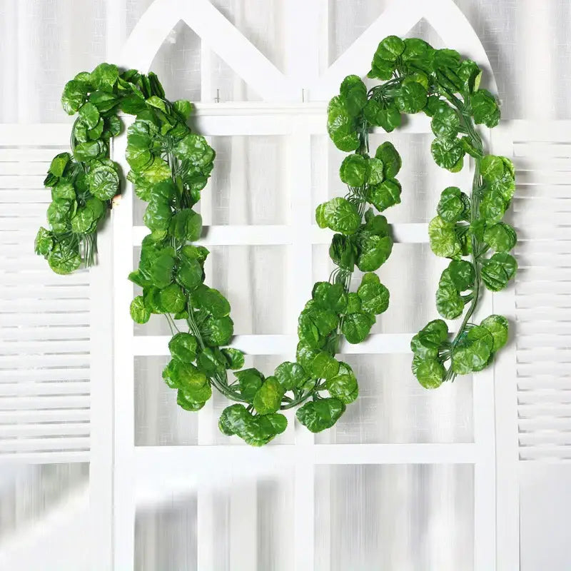 Lush green silk creeper plant artificial ivy vine with realistic leaf texture and flexible wire frame for decorbites green silk decor