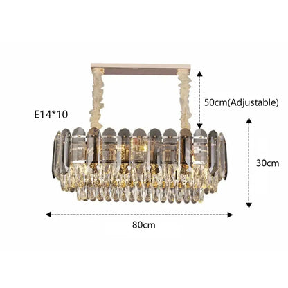 Elegant rose gold crystal led wall lamp with adjustable hanging chain for luxury living room decorbites crystal led lighting
