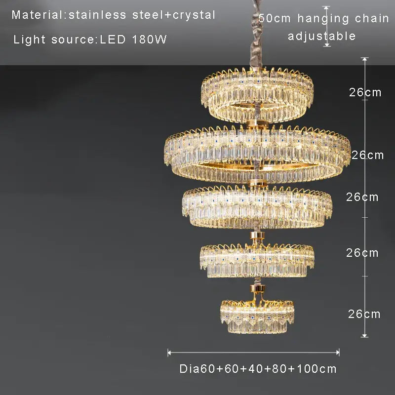 Luxury gold and blue crystal ceiling chandelier with cascading tiers and decorbites crystal ceiling frame for dining rooms