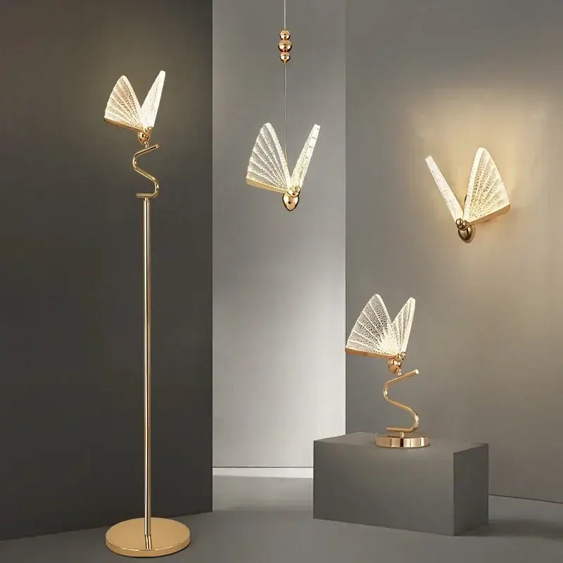 Luxury gold butterfly floor lamp and led lighting fixtures in various styles including decorbites butterfly floor designs